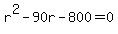 r%5E2-90r-800=0