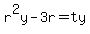r%5E2y-3r=ty