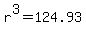 r%5E3=124.93+