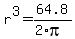 r%5E3=64.8%2F%282%2Api%29
