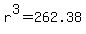 r%5E3+=+262.38