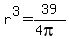 r%5E3+=+39%2F%284pi%29