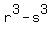r%5E3-s%5E3