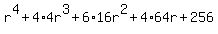r%5E4%2B4%2A4r%5E3%2B6%2A16r%5E2%2B4%2A64r%2B256