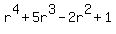 r%5E4%2B5r%5E3-2r%5E2%2B1