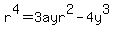 r%5E4=3ayr%5E2+-+4y%5E3%29
