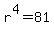 r%5E4=81