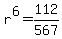 r%5E6=112%2F567