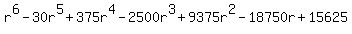 r%5E6-30r%5E5%2B375r%5E4-2500r%5E3%2B9375r%5E2-18750r%2B15625