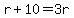 r+%2B+10+=+3r