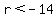 r+%3C+-14
