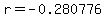 r+=+-0.280776