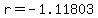 r+=+-1.11803