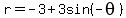 r+=+-3+%2B+3sin%28-theta%29