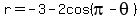r+=+-3+-+2cos%28pi+-+theta%29