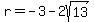 r+=+-3-2sqrt%2813%29