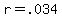 r+=+.034