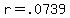 r+=+.0739