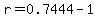 r+=+0.7444-1