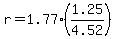r+=+1.77%2A%281.25%2F4.52%29