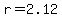 r+=+2.12