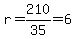 r+=+210%2F35+=+6