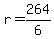 r+=+264%2F6