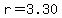 r+=+3.30