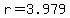 r+=+3.979