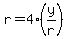 r+=+4%28y%2Fr%29