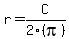 r+=+C%2F2%28pi%29