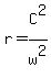 r+=+C%5E2%2Fw%5E2
