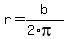 r+=+b%2F%282%2Api%29