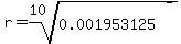 r+=+root%2810%2C0.001953125%29