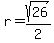 r+=+sqrt%2826%29%2F2