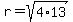 r+=+sqrt%284%2A13%29