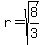 r+=+sqrt%288%2F3%29