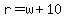 r+=+w+%2B+10