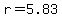 r+=5.83