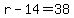 r+-+14+=+38