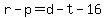 r+-+p+=+d+-+t+-+16