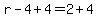 r-4%2B4=2%2B4