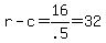 r-c=16%2F.5=32