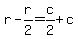 r-r%2F2=c%2F2%2Bc