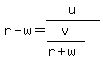 r-w=u%2F%28v%2F%28r%2Bw%29%29