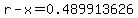 r-x=0.489913626