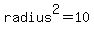 radius%5E2=10