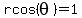 rcos%28theta%29=1