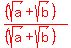 red%28%28%28sqrt%28a%29+%2B+sqrt%28b%29%29%29%2F%28%28sqrt%28a%29%2Bsqrt%28b%29%29%29%29
