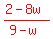 red%28%282-8w%29%2F%289-w%29%29